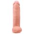 King Cock 12 Μεγάλo Ομοίωμα με Όρχεις (30 cm) - Φυσικό