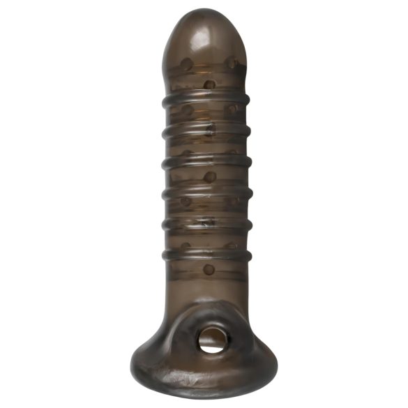 Rebel - προέκταση πέους με ραβδώσεις - γκρι