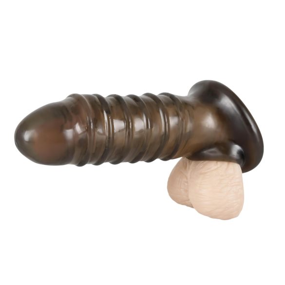 Rebel - προέκταση πέους με ραβδώσεις - γκρι