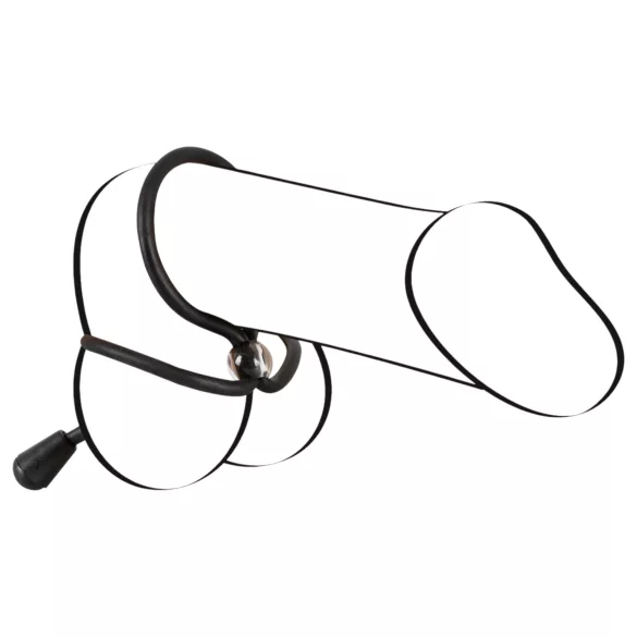 Bad Kitty - δαχτυλίδι πέους και όρχεων σιλικόνης μαύρο