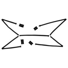   Bad Kitty - σετ δεσίματος κρεβατιού με γούνα - 5 τεμάχια