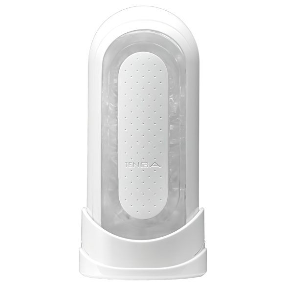 TENGA Flip Zero - ανδρικό masturbator - λευκό - σούπερ αίσθηση