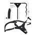 You2Toys - Σιλικόνη Strap-On - Προσαρμοζόμενο Δονητής (Μαύρο)
