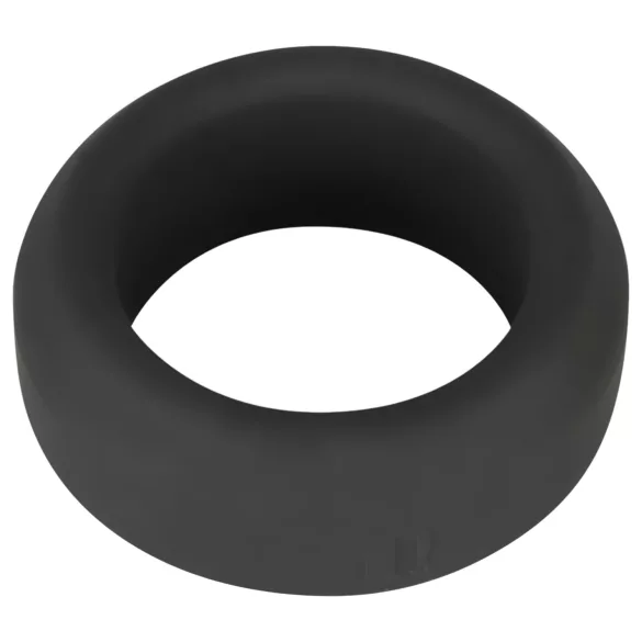 Black Velvets - δαχτυλίδι πέους παχύ - σιλικόνη μαύρο 2,6cm