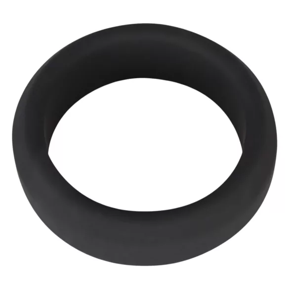 Black Velvets - δαχτυλίδι πέους χοντρό - σιλικόνη μαύρο 3,8cm