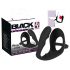 Black Velvets - ανδρικό δονητής πρωκτού με δαχτυλίδι πέους & όρχεων - μαύρο