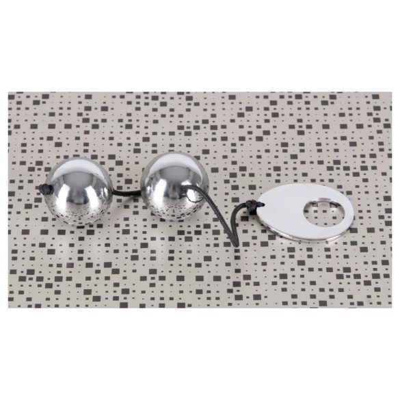 Bad Kitty - μπίλια kegel για γυναίκα - ασημί