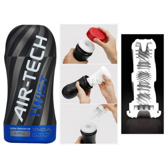 TENGA Air Tech Twist Ripple - Δονητής για Άντρες