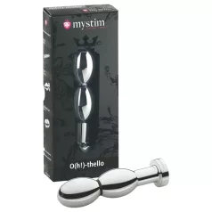   mystim O(h!)-thello - ηλεκτρονικό πρωκτικό βύσμα με σφαίρες - ασημί