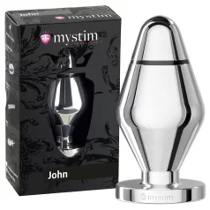   mystim Little John - πρωκτικό βύσμα ηλεκτροδιέγερσης - ασημί μεγάλο