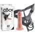Βασιλικός Δονητής Strap-on 6 - προσδέσιμο dildo - φυσικό