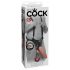 Βασιλιάς Cock Strap-on 12 - προσάρτηση δονητή με ζώνη (30εκ)