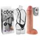 King Cock Strap-on 11 - Στράπ-ον με κοίλο δονητή και τιράντες (28εκ)