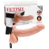 Fetish - strap-on δονητής - ρυθμιζόμενο - δέρμα σώματος - 7 ίντσες