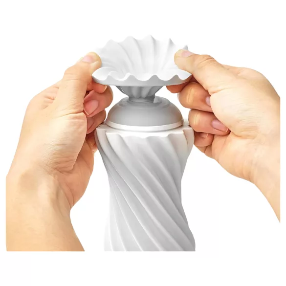 TENGA Flex - ανδρικός αυνανιστής - λευκό