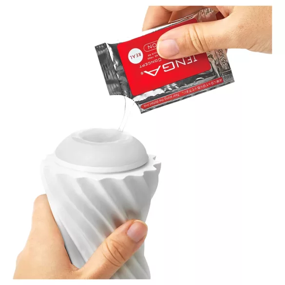 TENGA Flex - ανδρικός αυνανιστής - λευκό