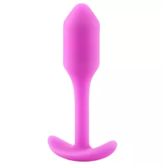   b-Vibe Snug Plug 1 - πρωκτικό βύσμα με εσωτερικό βάρος (55 g, ροζ)