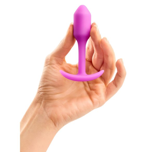 b-vibe - πρωκτικό βύσμα με εσωτερικό βάρος 55g - ροζ