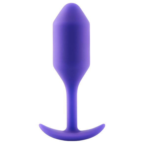 b-vibe - πρωκτικό βύσμα με 2 σφαίρες - 114g - μοβ