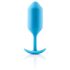 b-vibe Snug Plug 3 - Διπλό Μπλε Anal Plug (180γρ)
