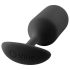 b-vibe Snug Plug 3 - διπλό πρωκτικό plug (180g) - μαύρο