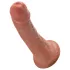 King Cock - ομοίωμα πέους 15cm - ρεαλιστικό - καφέ