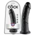 King Cock 8 δονητής (20 εκ., μαύρο)