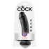 King Cock 8 δονητής (20 εκ., μαύρο)