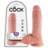 King Cock - δονητής ρεαλιστικός με όρχεις - 20cm - φυσικό χρώμα