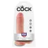 King Cock - δονητής ρεαλιστικός με όρχεις - 20cm - φυσικό χρώμα