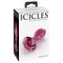 Icicles No. 79 - κωνικό γυάλινο αναλυτικό plug (ροζ)