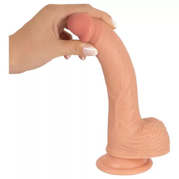 realistixxx - ρεαλιστικό δονητήρι με βεντούζα (22 cm, στο χρώμα του δέρματος)