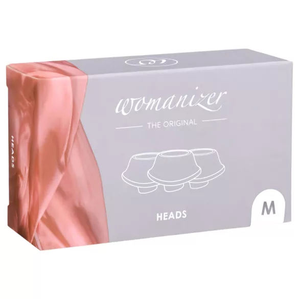 Womanizer Premium M - ανταλλακτικά καλύμματα αναρρόφησης - λευκό (3 τεμ)