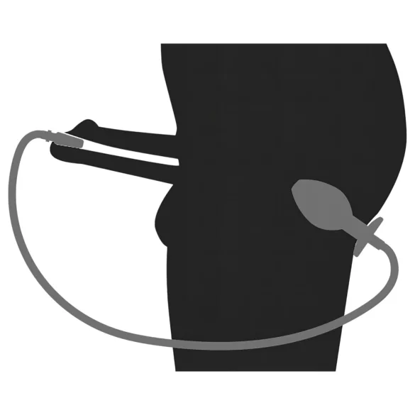 You2Toys - Piss to Ass Plug - κούφιο πρωκτικό βύσμα με διαστολέα ουρήθρας