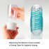 TENGA Spinner Tetra - ανδρικό βοήθημα (διάφανο)