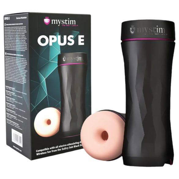 Mystim Opus E Donut - ηλεκτρομασάζ αυνανισμού (φυσικό-μαύρο)