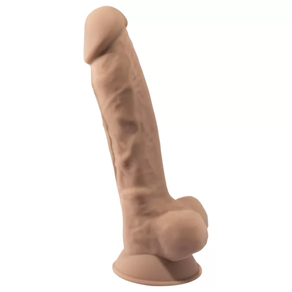 Silexd 7 - δονητής με βεντούζα - 17,5cm - φυσικό χρώμα