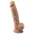 Silexd 7 - δονητής με βεντούζα - 17,5cm - φυσικό χρώμα