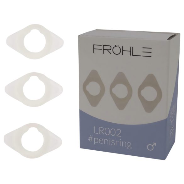Fröhle LR002 (2,1cm) - Ιατρικό σετ δαχτυλιδιών πέους (3 τεμ)