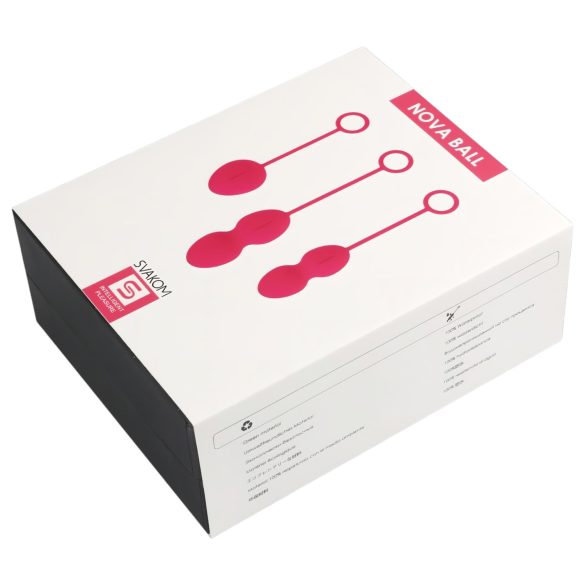 Svakom Nova - σετ 3 μπαλάκια Kegel - γυναικεία άσκηση πυελικού εδάφους - κόκκινο