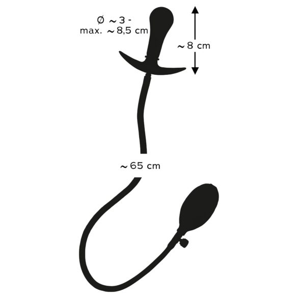 You2Toys - φουσκωτό πρωκτικό βύσμα με μπίλιες - μαύρο