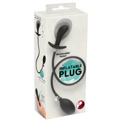   You2Toys - πρωκτικό plug με αντλία - φουσκωτό - μαύρο