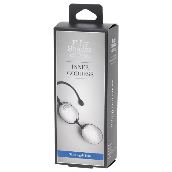 Fifty Shades of Grey - μπίλια kegel για γυναίκα - ασημί