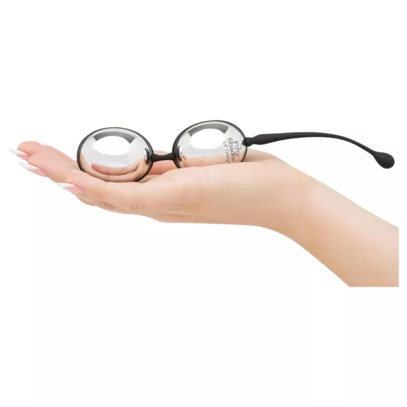 Fifty Shades of Grey - μπίλια kegel για γυναίκα - ασημί