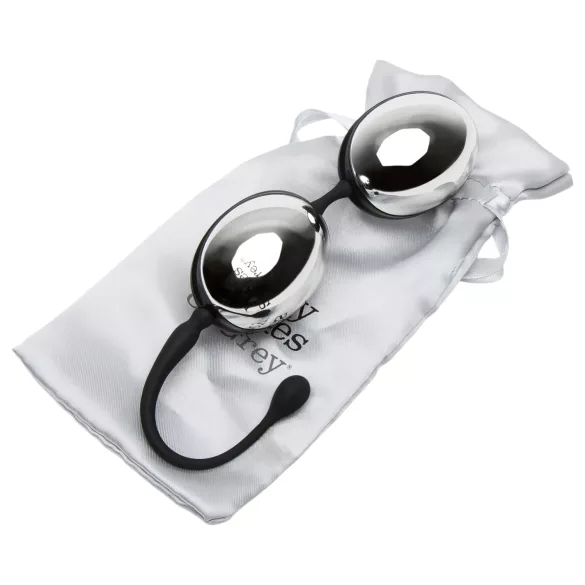 Fifty Shades of Grey - μπίλια kegel για γυναίκα - ασημί
