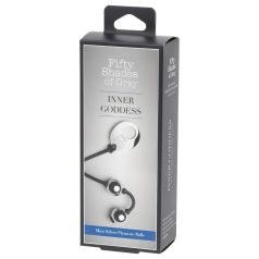   Fifty Shades of Grey - μίνι μπαλάκι geisha - μεταλλικό ασημί