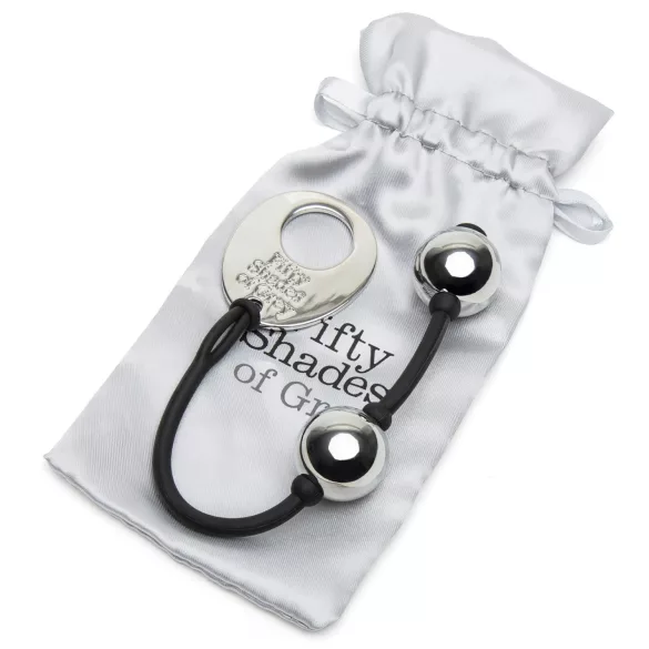 Fifty Shades of Grey - μίνι μπαλάκι geisha - μεταλλικό ασημί