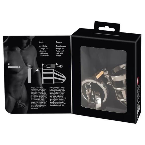 You2Toys - κλουβί αγνότητας πέους - μεταλλικό με λουκέτο