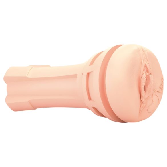 mystim OPUS Mica - ανδρικό masturbator ρεαλιστική υφή - σιλικόνη φυσικό/μαύρο