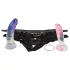 You2Toys - σετ strap-on με 2 δονητές - φετιχιστικό παιχνίδι για ζευγάρια